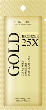 GOLD BRONZER 25х, крем-бронзатор - саше 15 мл - фото 4181